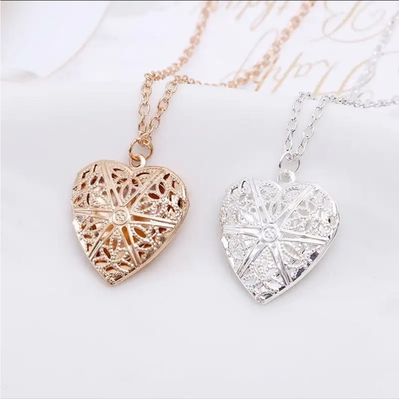 Jewelry - Gold Filled Sterling Silver Heart Locket Necklace